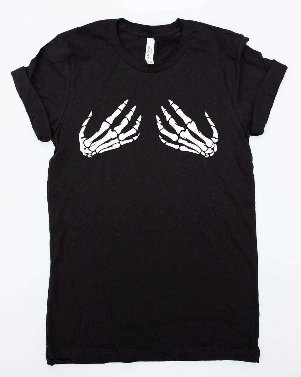 Skeleton Hands Adult T-Shirt – West Coast Wild Child