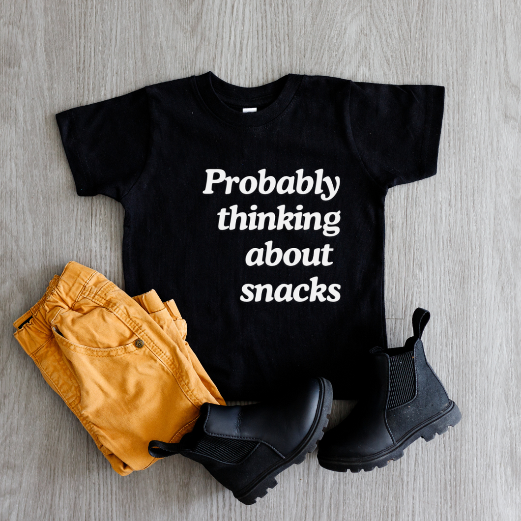 Probably thinking about snacks Mini T-shirt