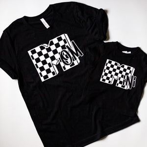Checkered Mom Adult T-Shirt