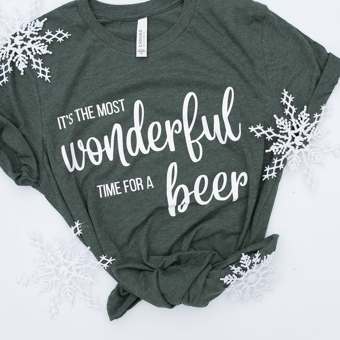 It's the Most Wonderful Time for a Beer Adult T-Shirt